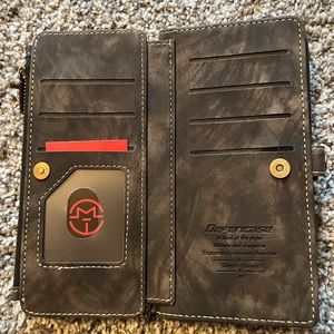 Faux Leather Wallet/Phone Case
